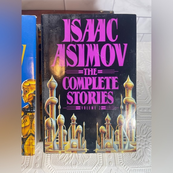 Isaac Asimov The Complete Stories Volume 1 & Volume 2 Set HCDJ Hardcover 1990’s - Picture 3 of 11
